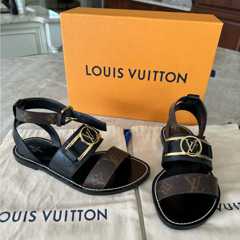 🤎🖤 Louis Vuitton Academy Sandal 🖤🤎